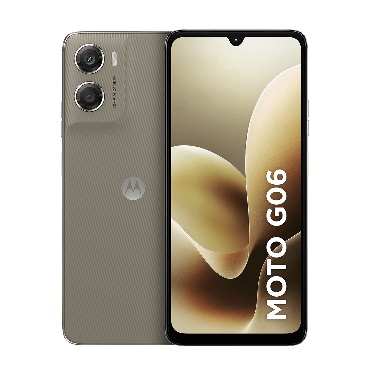 Motorola Moto g06 256GB 4GB RAM Bege Tela 6.9" HD+ 120Hz Câmera 50MP Bateria 5200mAh Android 15