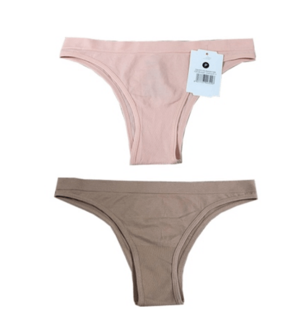 Kit 2 Calcinhas Biquíni Sem Costura Basic+ Poliamida G