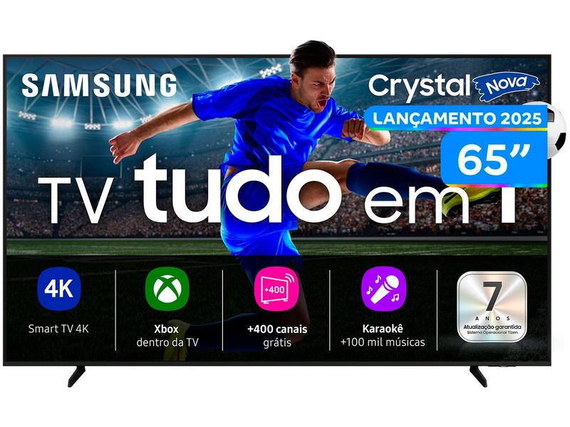 Smart TV 65" Samsung 4K UHD Crystal UHD UN65U8600FGXZD Tizen Bixby 3 HDMI