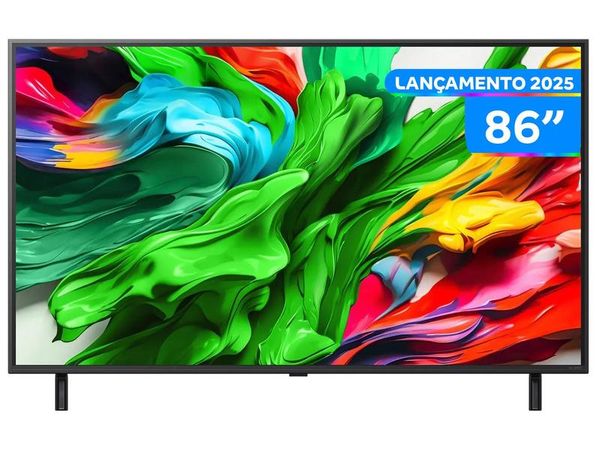 Smart TV 86" LG 4K QNED MiniLED 86QNED85ASG webOS 25 α8 AI Processor 4K Gen2 Alexa 4 HDMI 2 USB