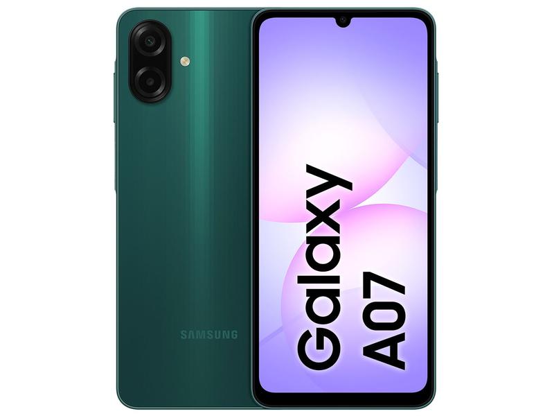Smartphone Samsung A07 256GB Verde 8GB RAM Tela 6,7" Câm. Dupla + Selfie 8MP