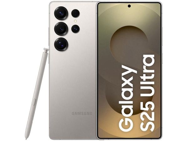 Samsung Galaxy S25 Ultra 5G 256GB Galaxy AI Titânio Cinza 6,9" 12GB RAM Câm. Quádrupla 200+50+10+50MP Bateria 5000mAh Dual Chip