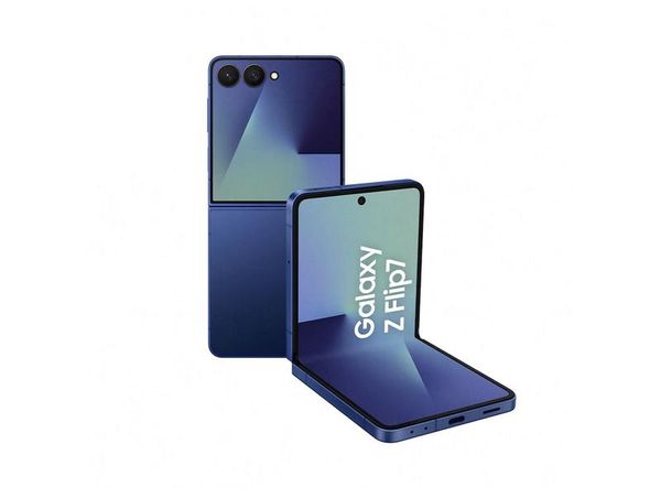 Smartphone Samsung Galaxy Z Flip7 256GB Azul 5G Tela 6,9" Câm. Dupla 50MP Galaxy AI