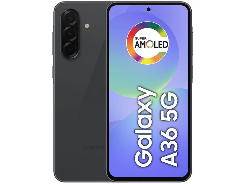 Smartphone Samsung Galaxy A36 128GB 5G 6GB RAM Preto 6,7" Câm. Tripla + Selfie 12MP