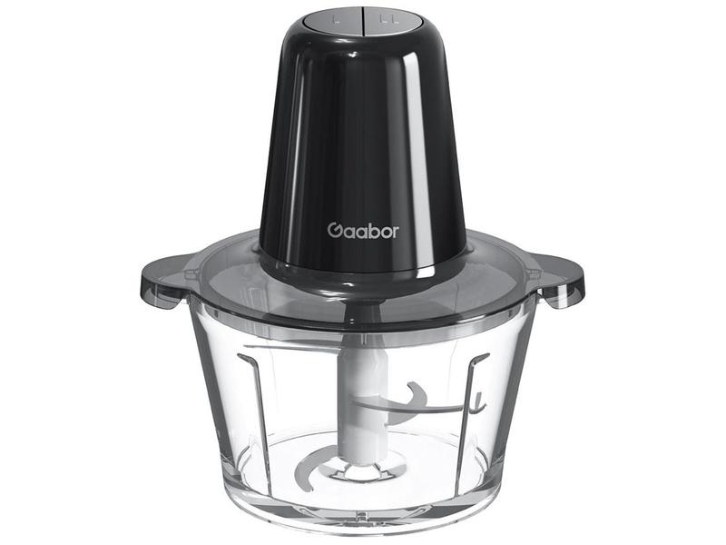 Processador de Alimentos Gaabor 300W Preto Multislice Copo de Vidro