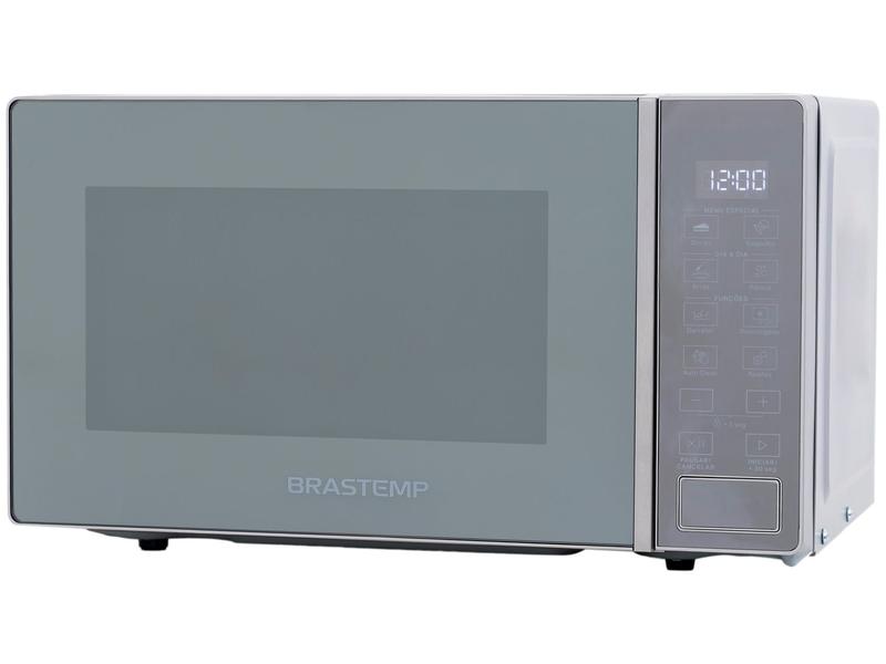 Micro-ondas Brastemp BMS20AR 20L 1100W Inox Espelhado Prata Digital