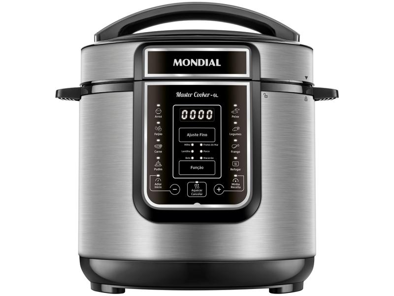Panela de Pressão Elétrica 6L Mondial Digital Master Cooker PE-60-6L-I