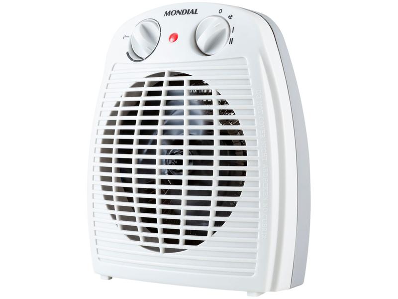 Aquecedor Termoventilador Portátil Mondial A-08 1500W 127V Branco/Cinza