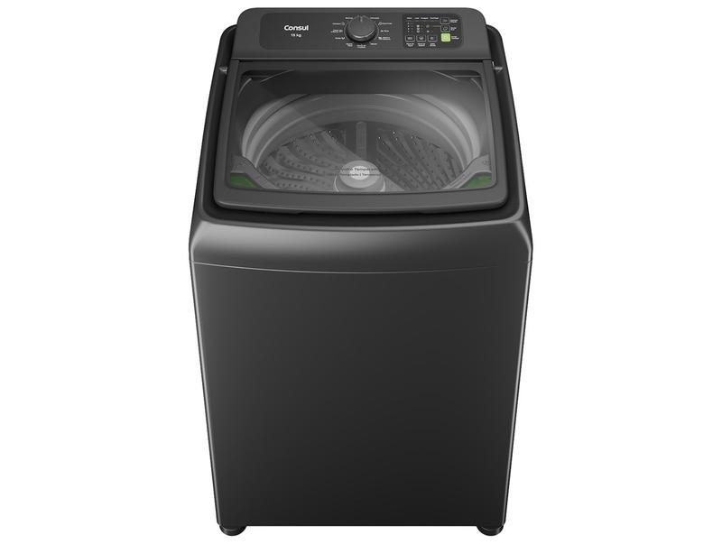 Lavadora de Roupas Consul 15kg CWN15A9ANA 12 Programas Cinza Chumbo Inox