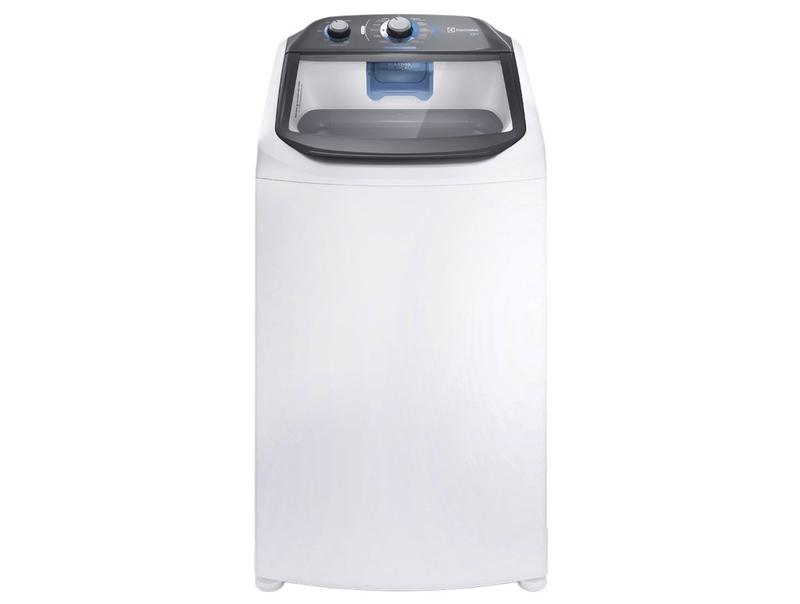 Lavadora de Roupas Electrolux Efficient LDA13 13kg 10 Programas Cesto Inox Branca