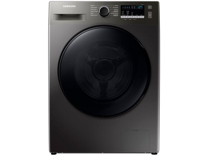 Lavadora de Roupas Samsung Inverter 11kg WW11T4040BX/AZ Frontal 12 Programas Inox Preta