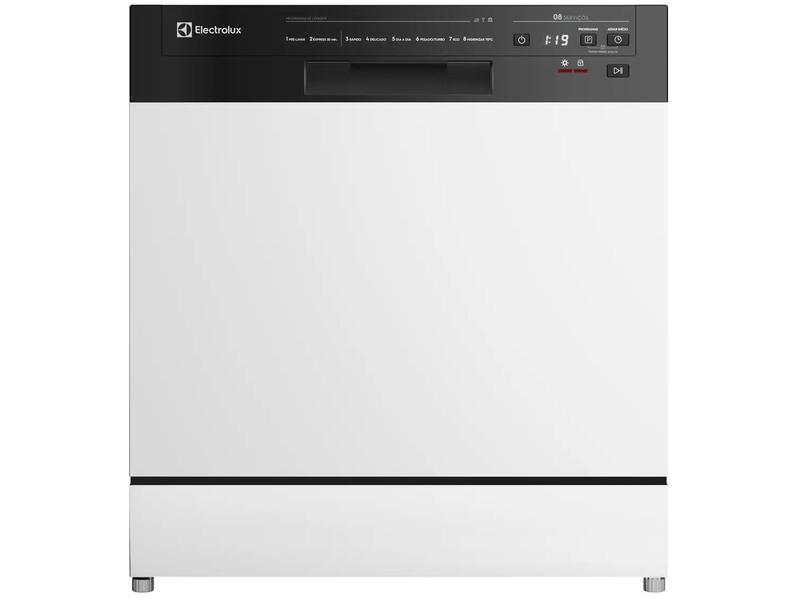 Lava-louças 8 Serviços Higienizar Electrolux LB08E Branco