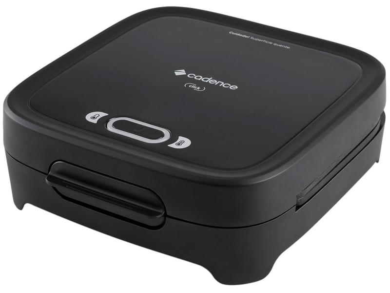Sanduicheira Grill Cadence Preta 750W Antiaderente Click