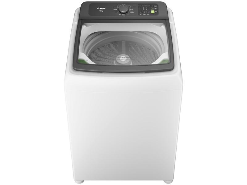 Lavadora de Roupas Consul CWN15AB 15kg Cesto Inox Branca Abertura Superior 127V/220V