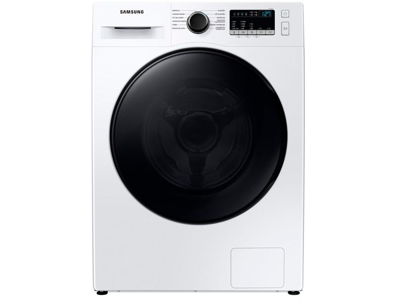 Lavadora de Roupas Samsung Inverter 11kg WW11T4040BE/AZ Frontal Inox 12 Programas Branca