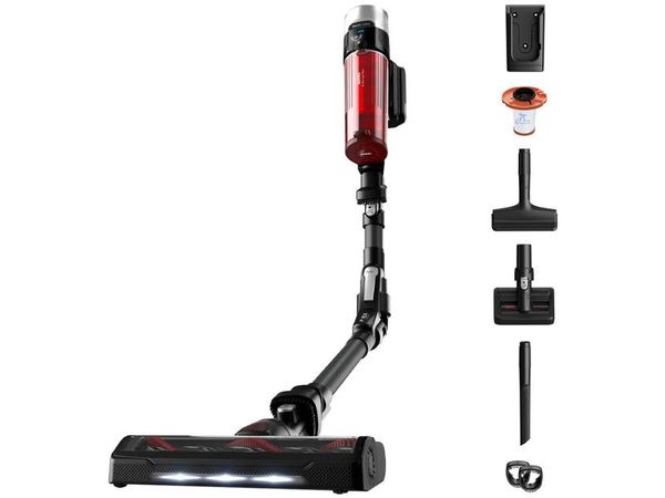 Aspirador de Pó Vertical e Portátil Arno sem Fio a Bateria 250W X-Force Flex 9.60 RH20 Vermelho