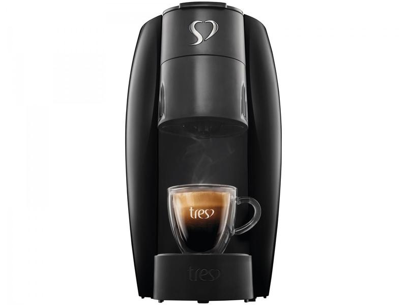 Cafeteira Espresso 3 Corações Lov Preto