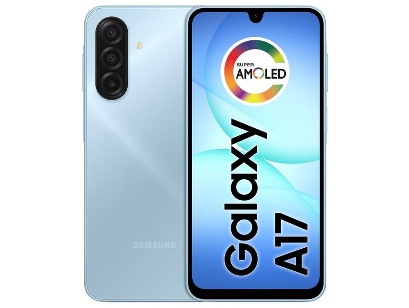 Smartphone Samsung Galaxy A17 128GB 4GB RAM Azul 6,7" Câm. Tripla + Selfie 13MP