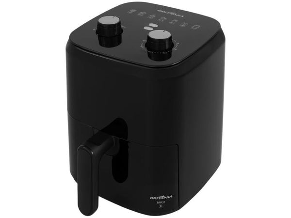 Fritadeira Elétrica sem Óleo/Air Fryer Britânia BFR31 Preto com Timer 3L