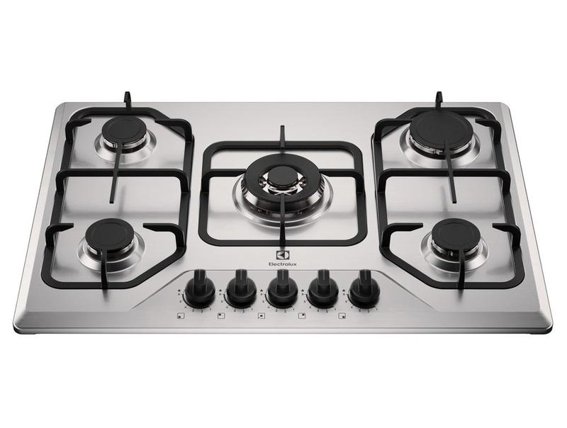 Cooktop 5 Bocas a Gás GLP Electrolux Inox Acendimento Automático KE5XC