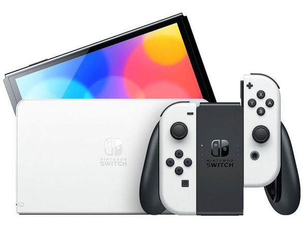 Nintendo Switch 64GB 2 Controles Joy-Con Branco 3 Meses de Assinatura Nintendo Switch Online