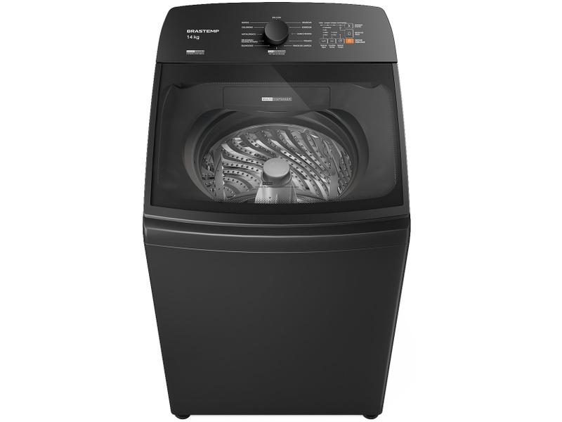 Lavadora de Roupas Brastemp 14kg BWJ14A9 12 Programas Cesto Inox Cinza Platinum