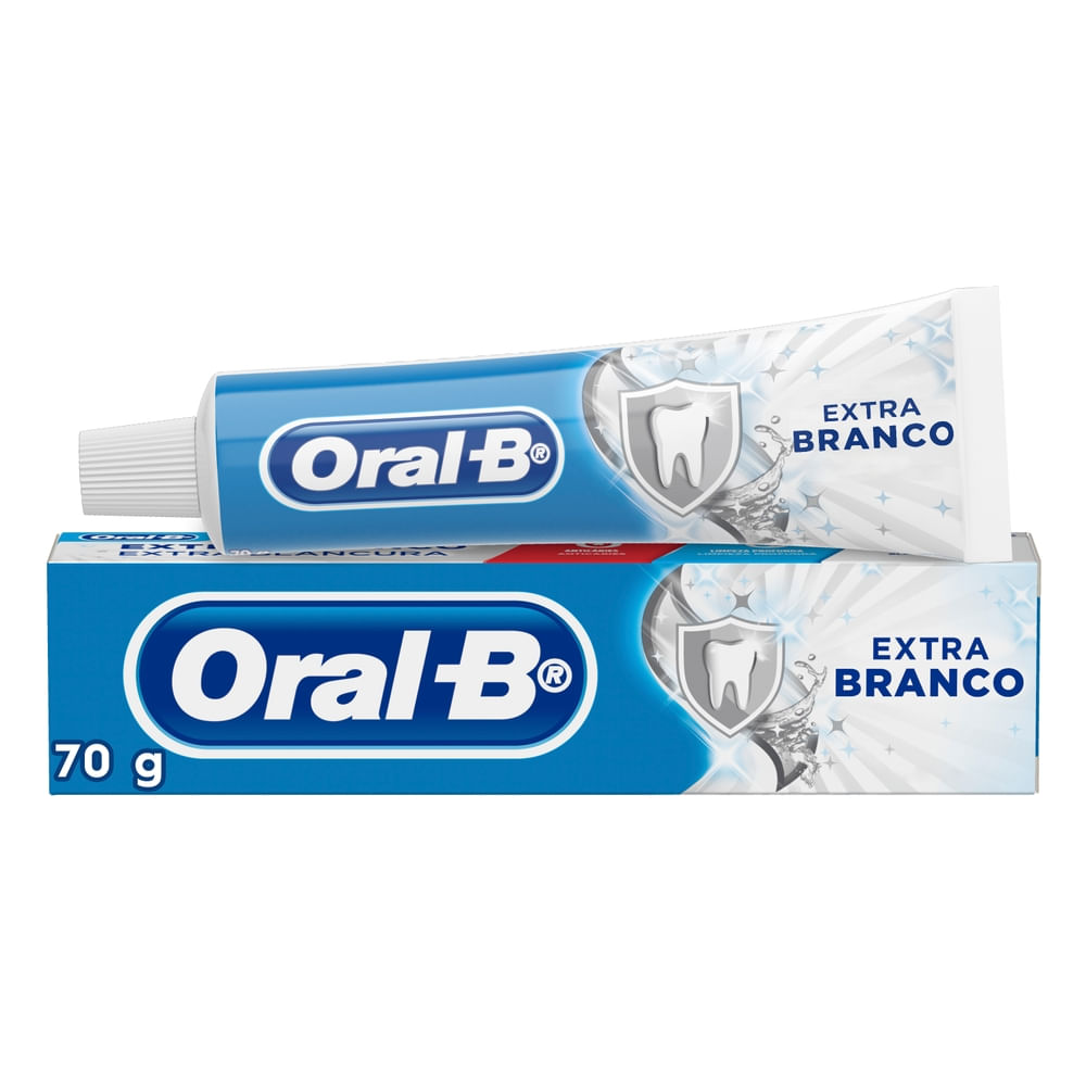 Creme Dental Branqueamento Oral-B Extra Branco 70g Cool Mint