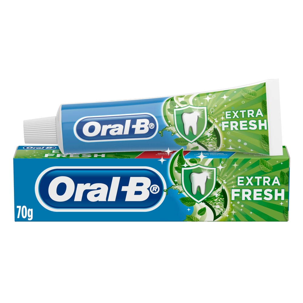 Creme Dental Hálito Fresco Oral-B Extra Fresh 70g Menta