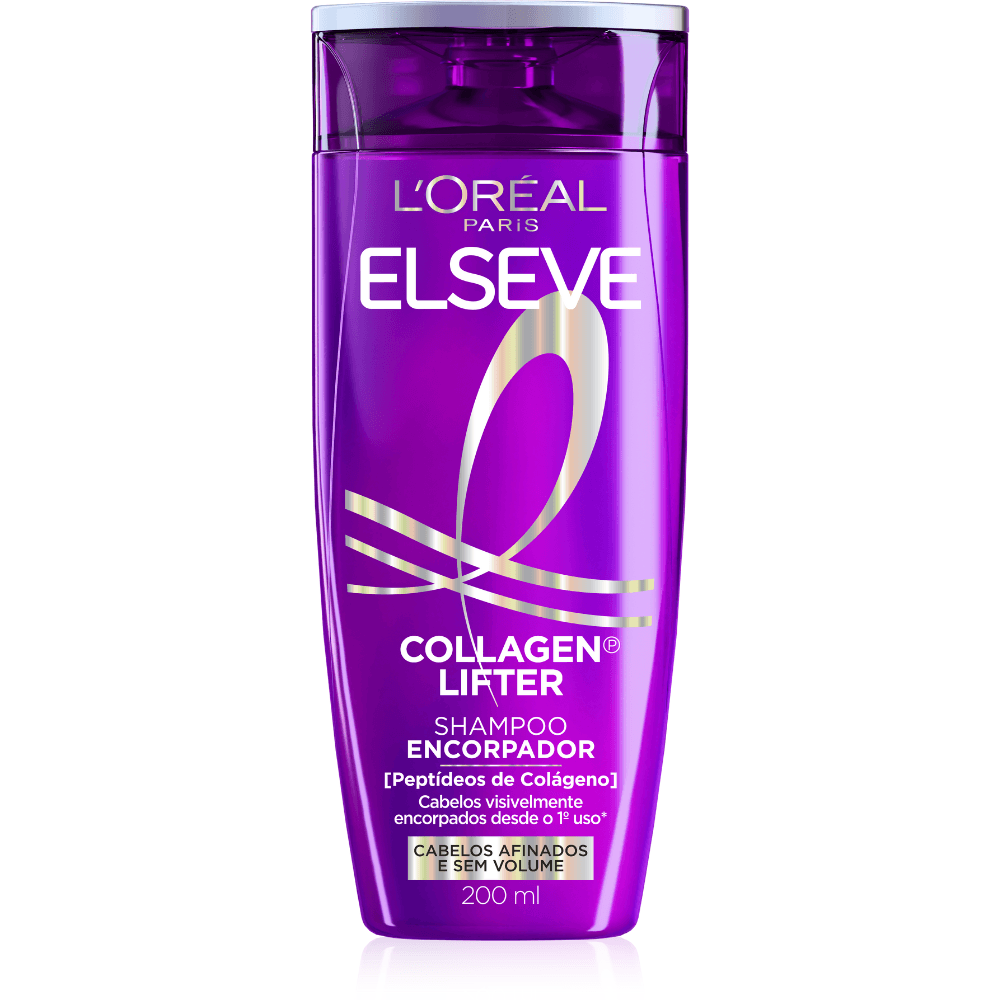 Shampoo Encorpador Collagen Lifter 200ml Elseve para Cabelos Finos e Ralos