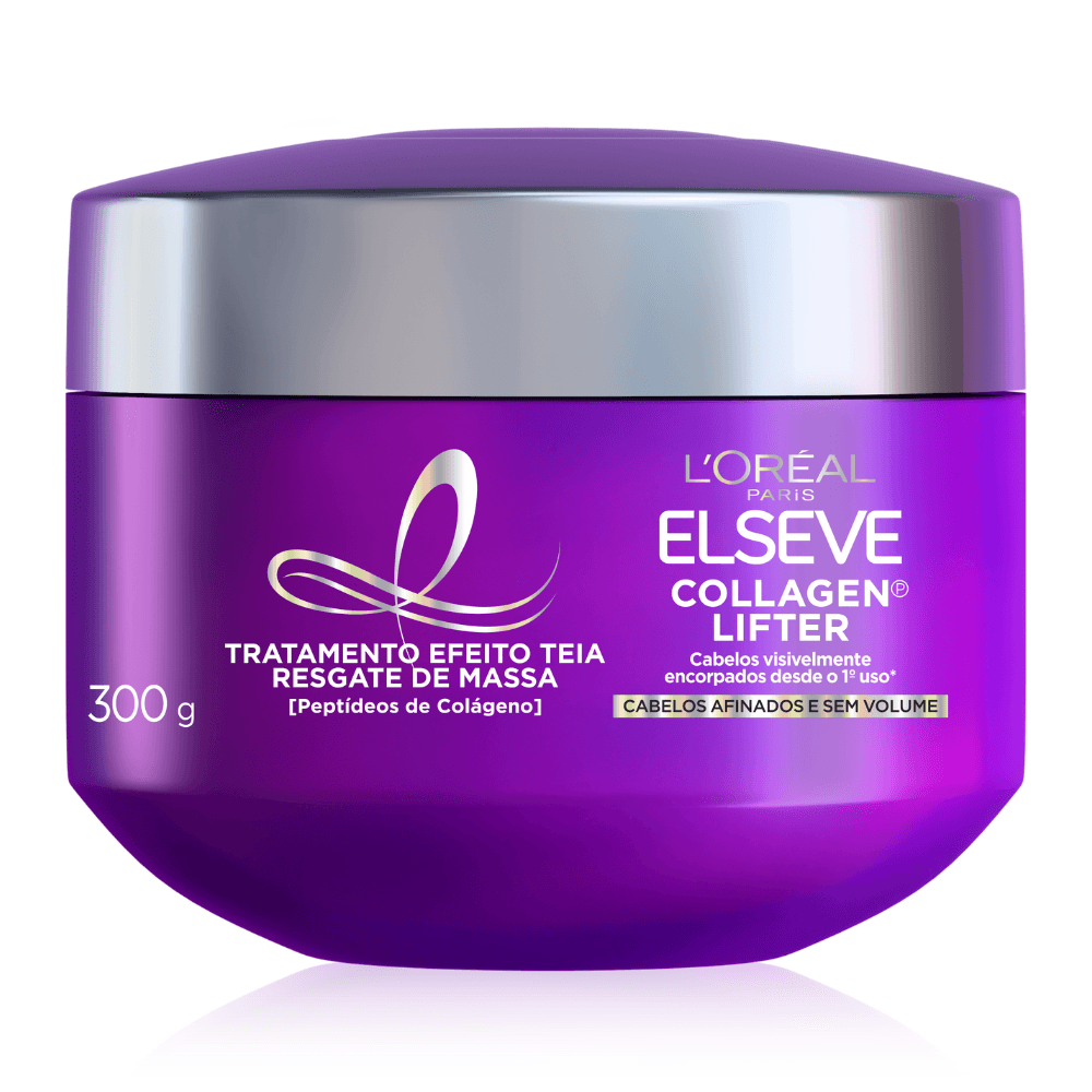 Máscara de Tratamento Reconstrução e Volume 300g Elseve Collagen Lifter para Cabelos Finos