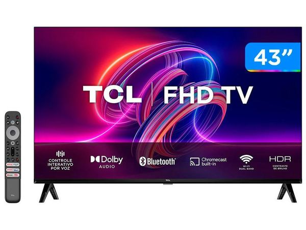 Smart TV 43" Full HD LED TCL 43S5400A Android