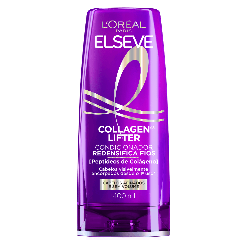 Condicionador Redensificador Colágeno Lifter 400ml Elseve para Cabelos Finos e sem Volume