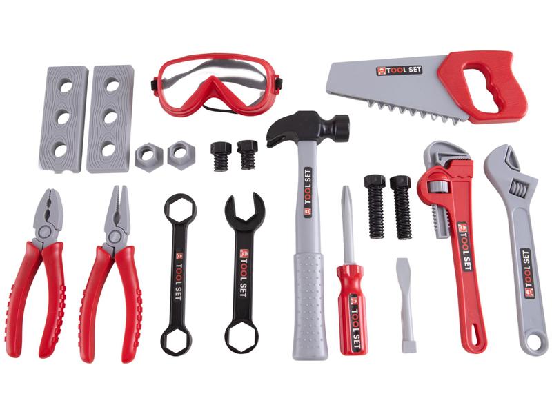Kit de Ferramentas de Brinquedo Educativo Lulie Kids Tool Set 18 Peças