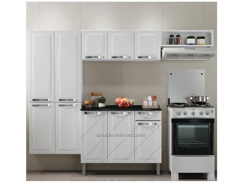 Cozinha Compacta Itatiaia Rose Aço Branco 7 Portas