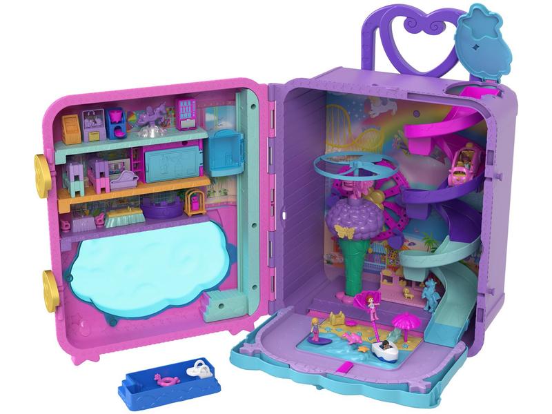 Playset Interativo Mattel Polly Pocket Pollyville Resort Roll Away