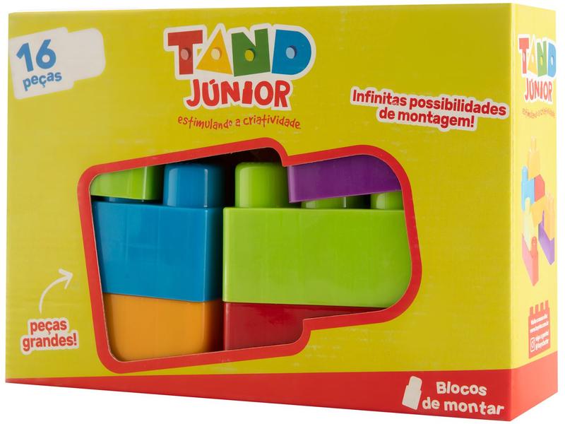 Blocos de Montar Infantil Toyster Tand Júnior 16 Peças