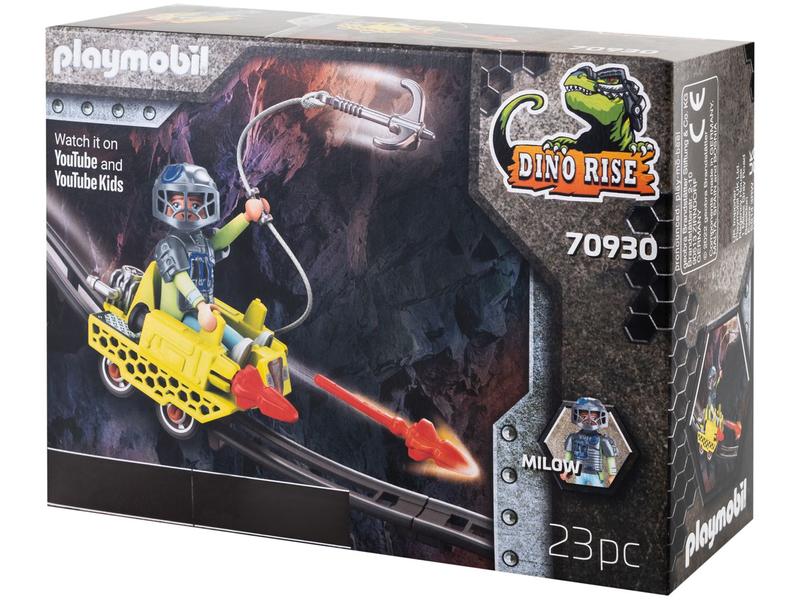 Playset Infantil Playmobil Dino Rise Mine Cruiser Milow 23 Peças