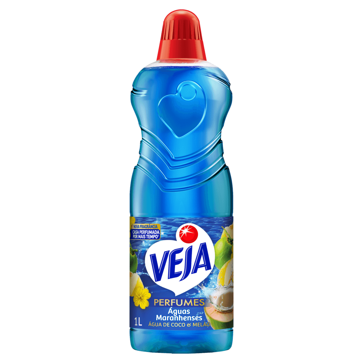 Limpador Multiuso Perfumado Veja Perfumes Líquido Água de Coco e Melão 1L