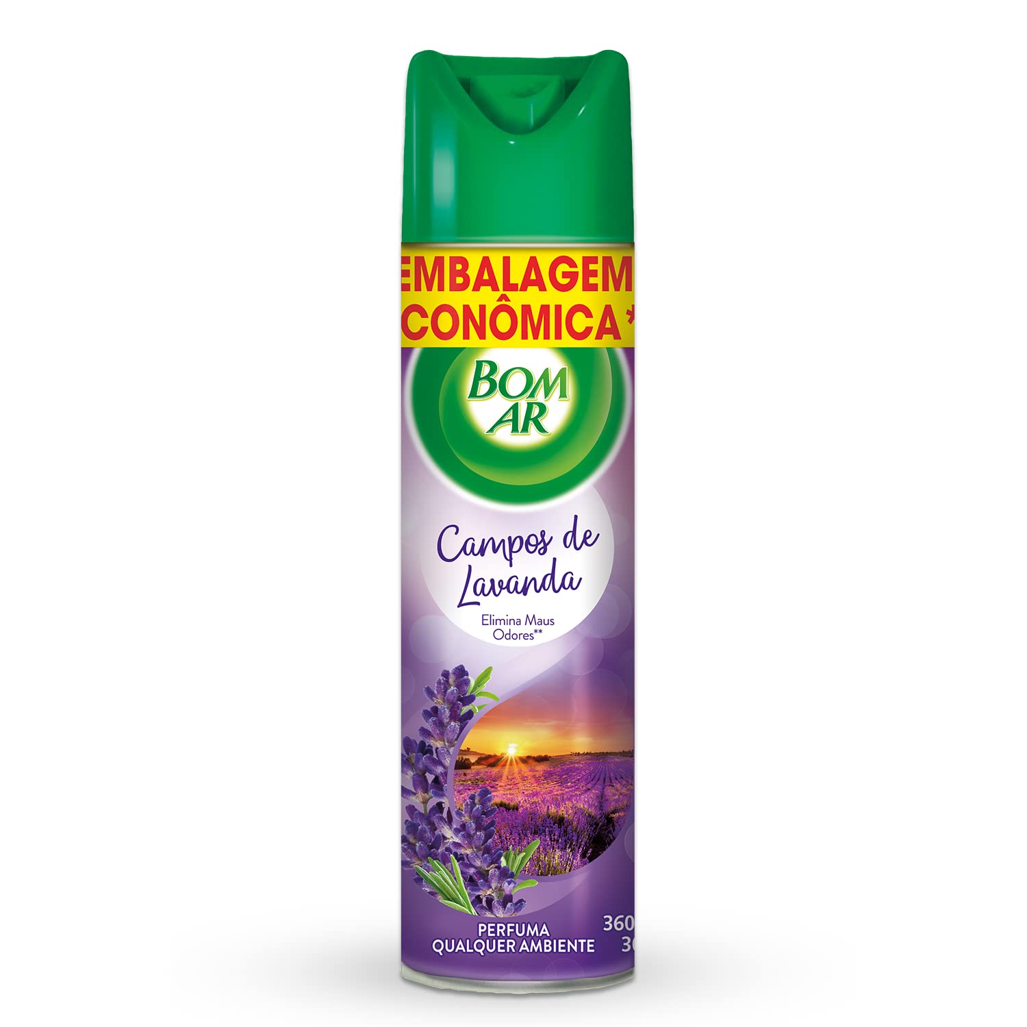 Odorizador de Ambiente Bom Ar Campos de Lavanda Aerossol 360ml