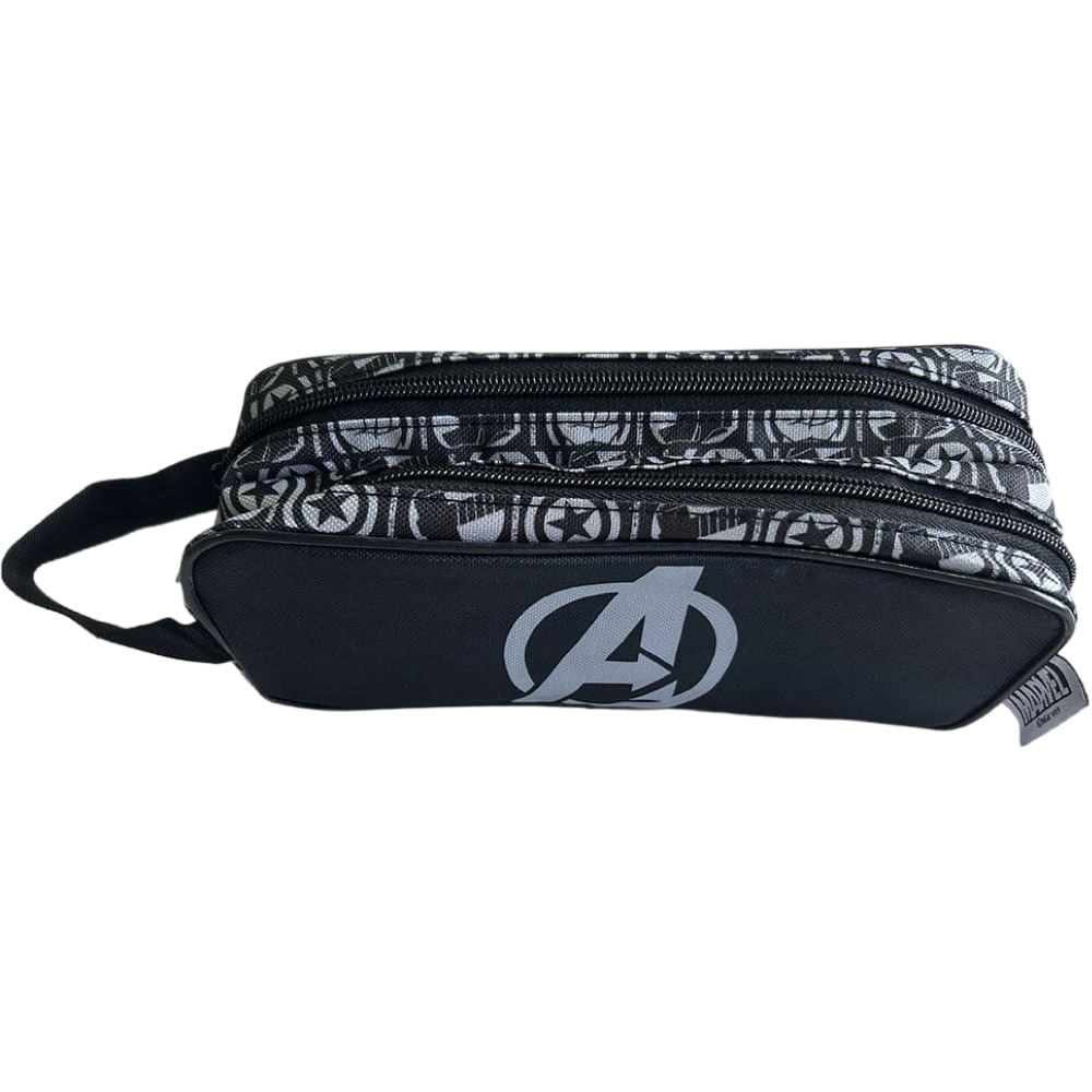 Estojo Escolar Avengers 1 un School Basics com Alça