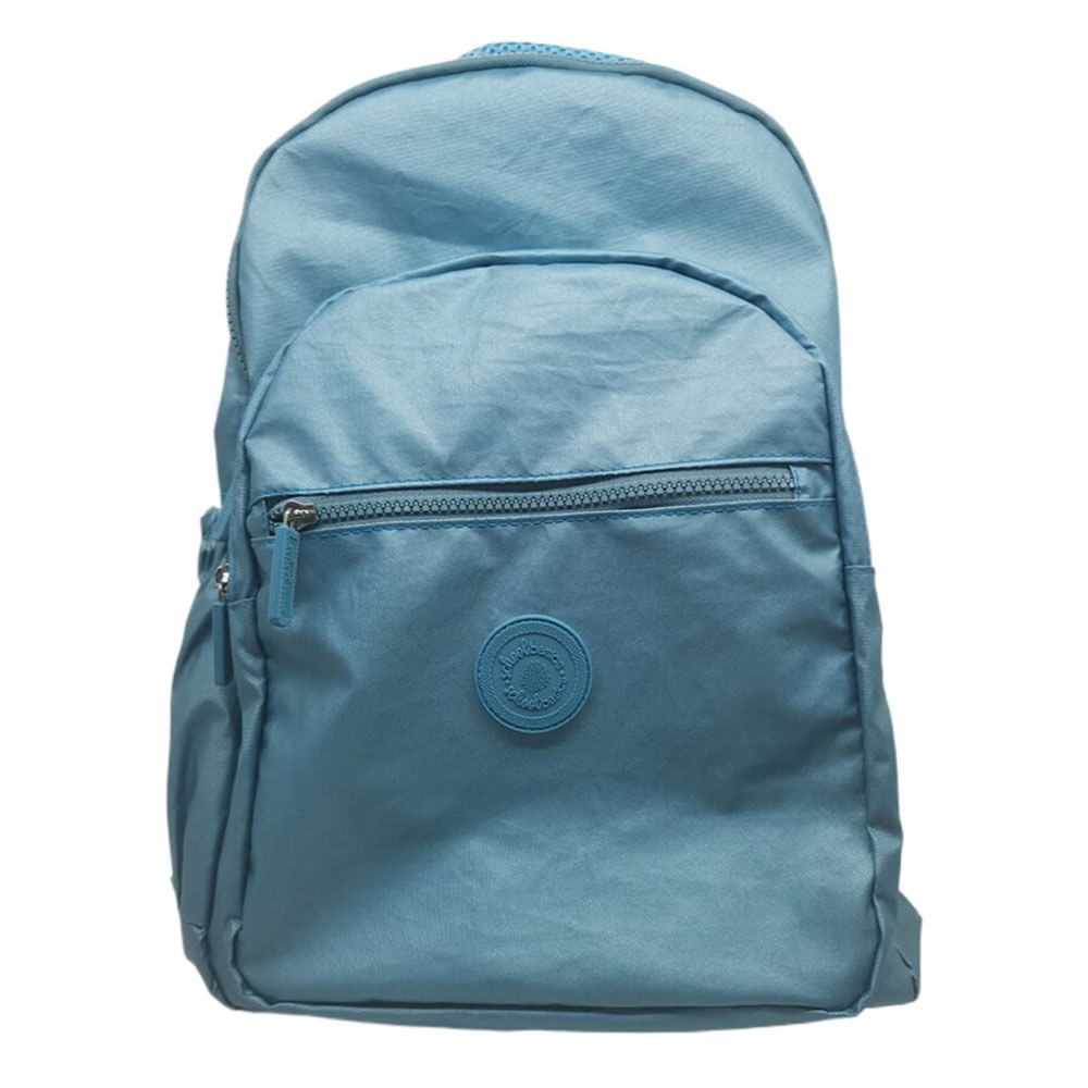 Mochila Escolar 1 un School Basics Azul Alça Acolchoada