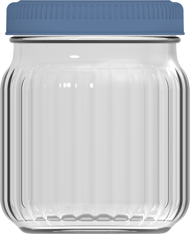 Pote Vidro 500ml Nadir Buriti com Tampa Plástica