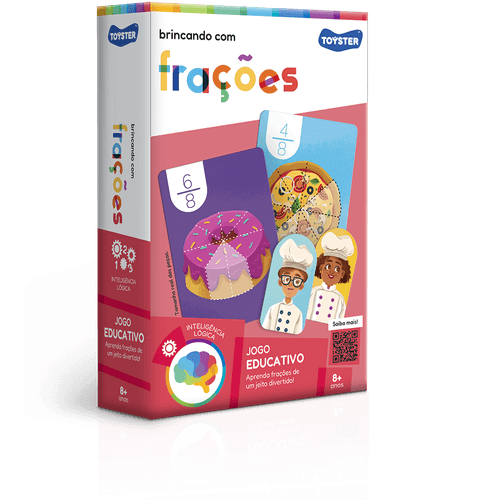 Jogo Educativo Brincando com Frações Toyster 3377 Multicolorido