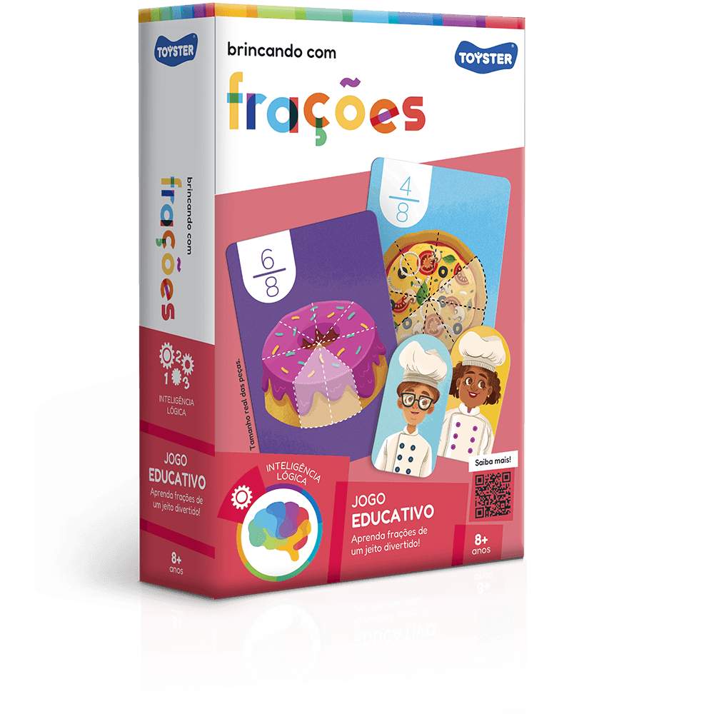 Jogo Educativo Brincando com Frações Toyster 3377 Multicolorido