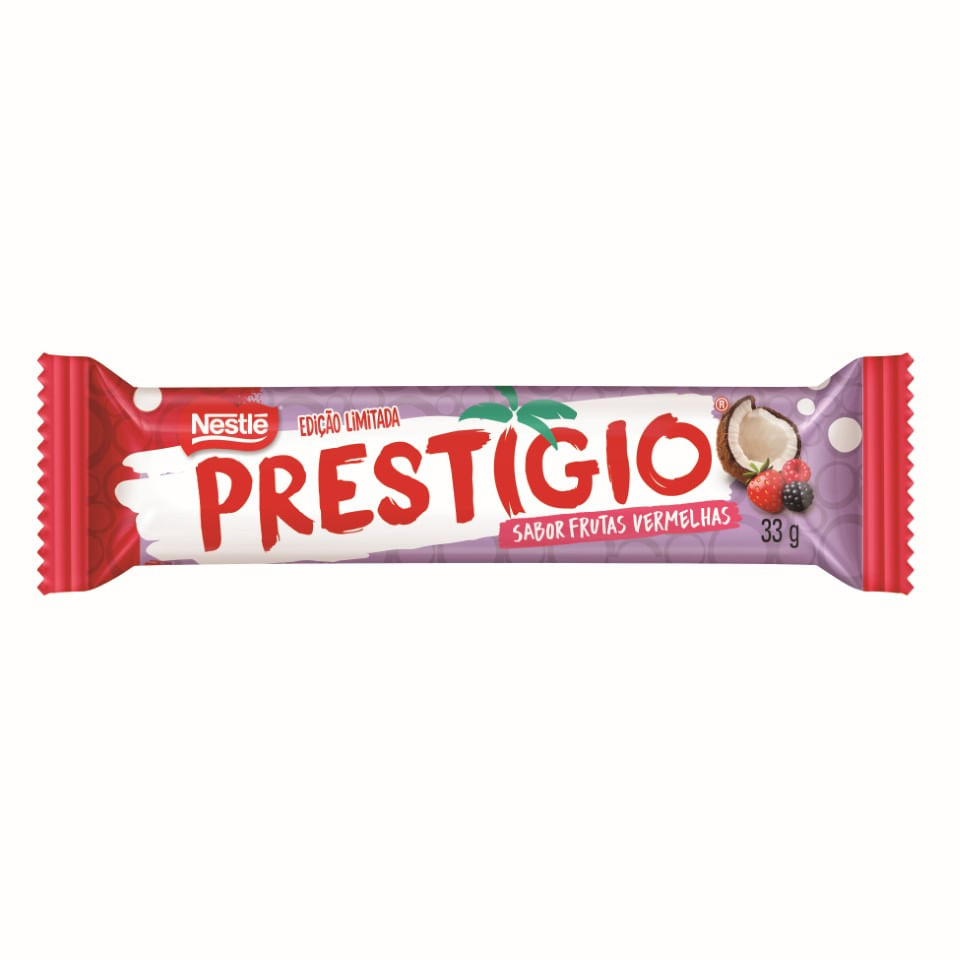 Chocolate Frutas Vermelhas Prestígio Nestlé 33g Recheio de Coco