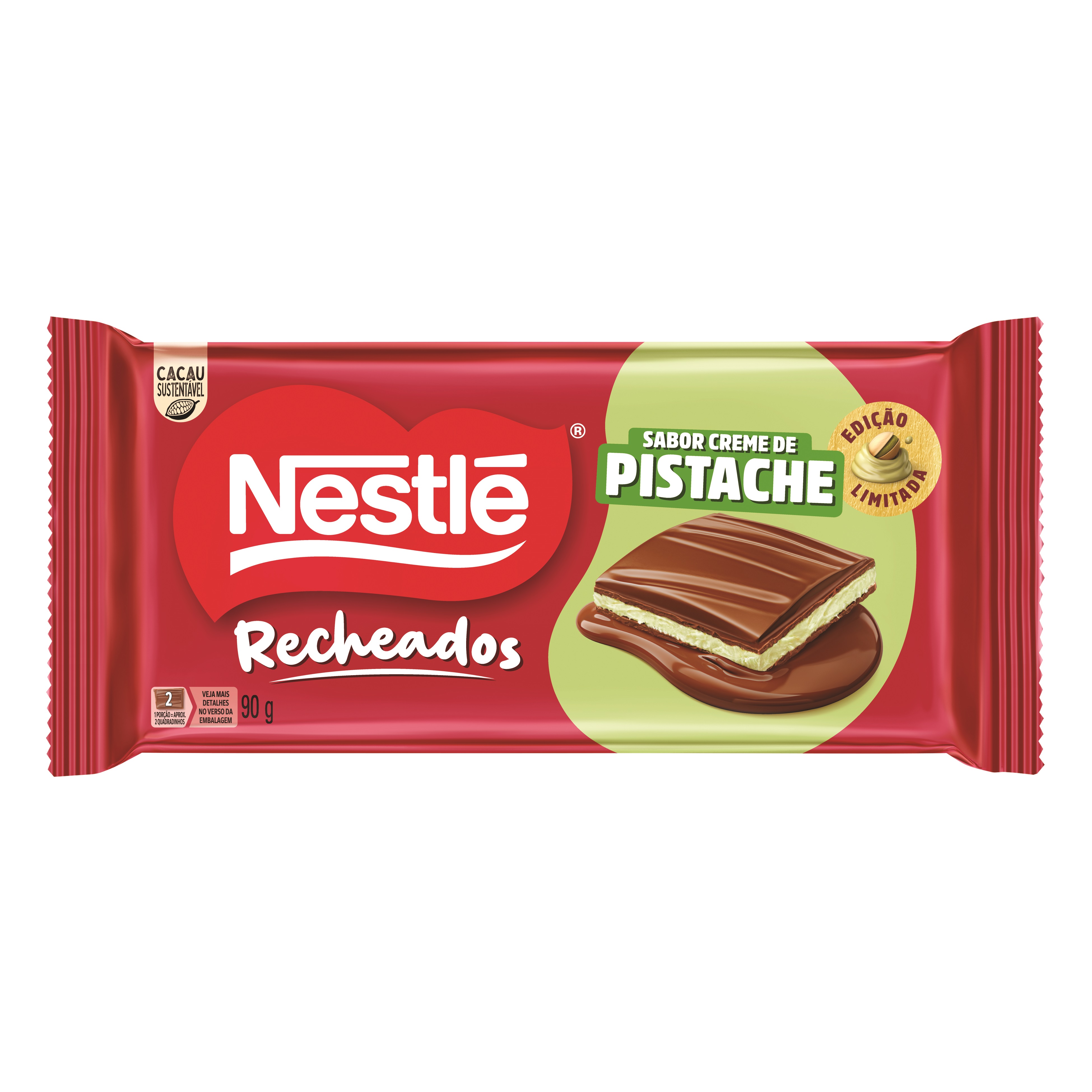 Chocolate Recheado Pistache Nestlé 90g Edição Limitada