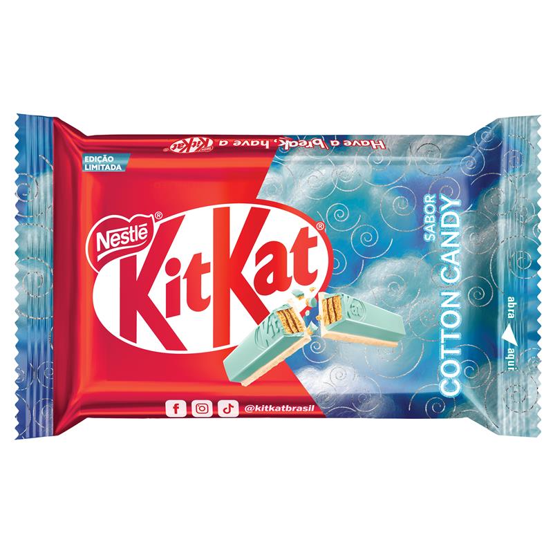 Chocolate Wafer Algodão Doce Kit Kat Nestlé 41,5g Edição Especial