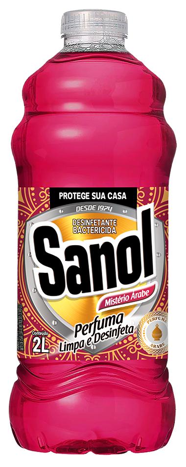 Desinfetante Bactericida Sanol Mistério Árabe Líquido 2L