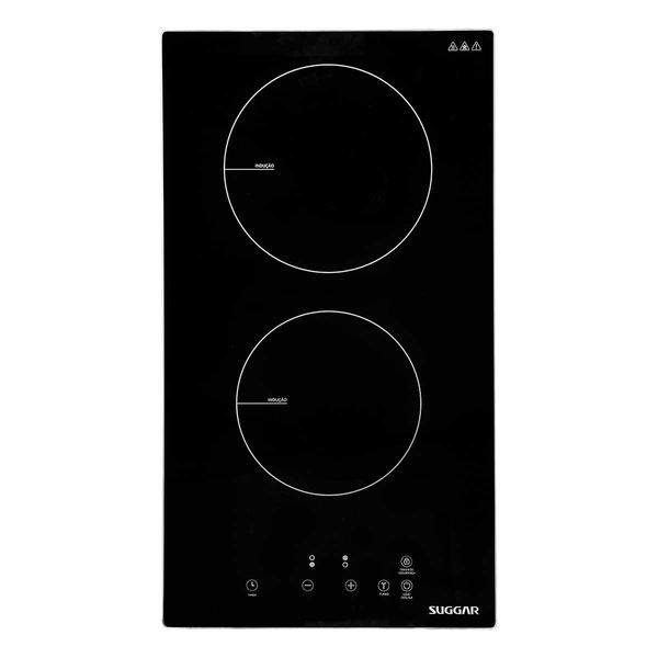 COOKTOP SUGGAR DE INDUÇÃO 2 ZONAS DE AQUECIMENTO FG0222VC PRETO 220V