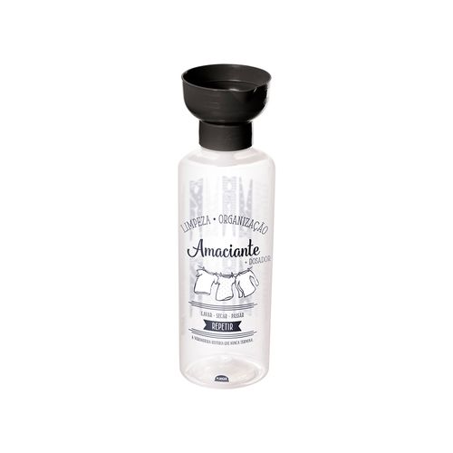 Porta Amaciante Polipropileno 970ml Plasútil com Tampa Dosadora Transparente